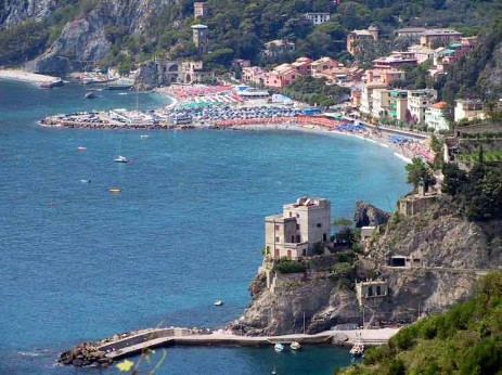 panorama serale di Monterosso